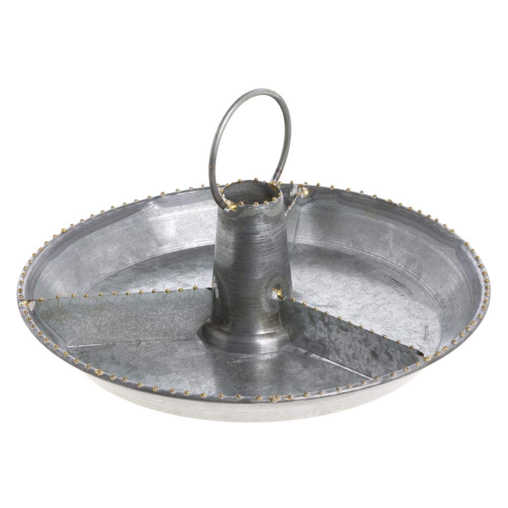 Kalalou Nzk1102 Zinc Serving Bottle Topper With Spacers, Brown