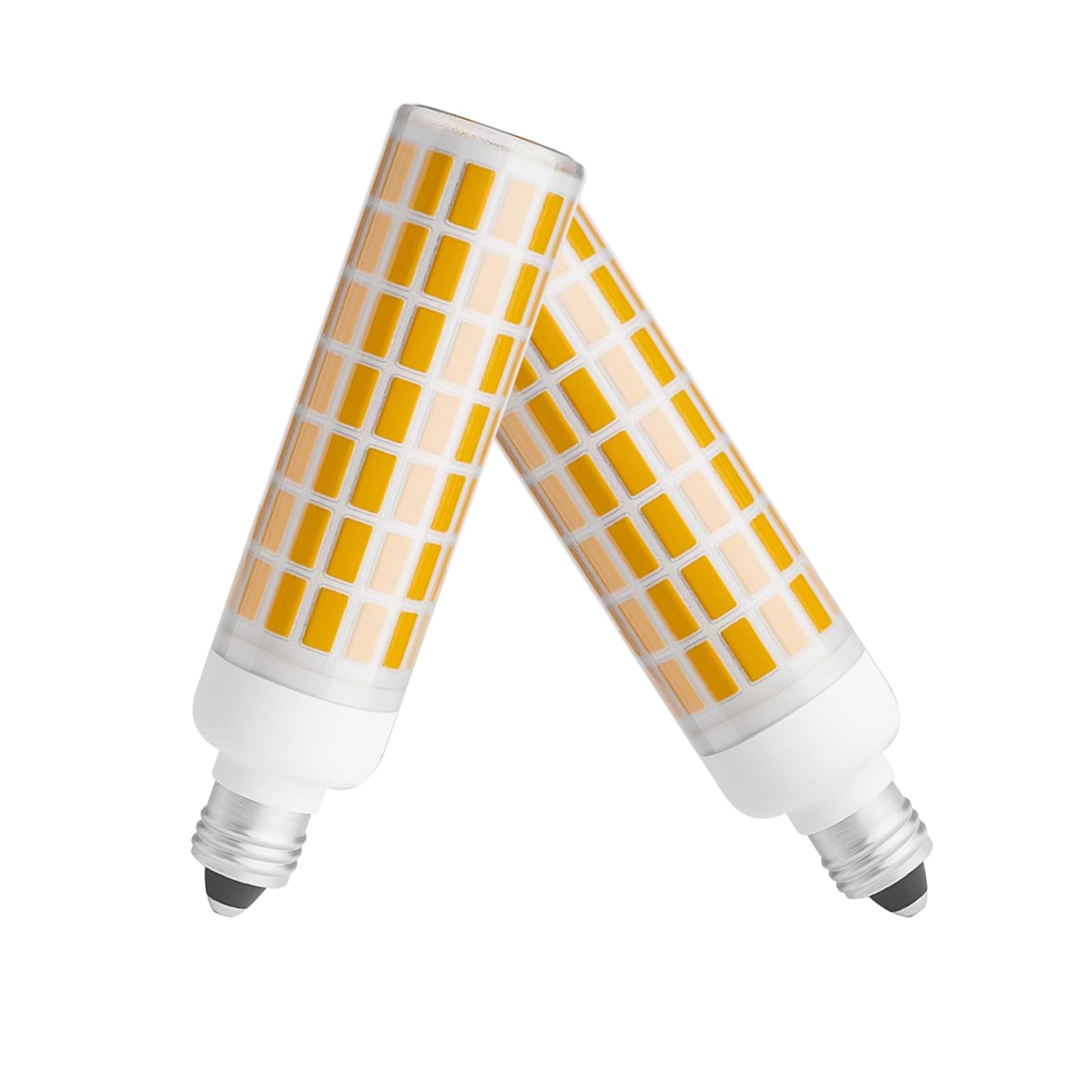 Bonyei E11 Led Bulb 7.5W  Dimmable  75W 100W Halogen Bulb Replacement  E11 Mini Candelabra Base  Replaces T3/T4 Jd E11 Warm White 3000K  For Indoor Decorative Lighting. 2-Pack