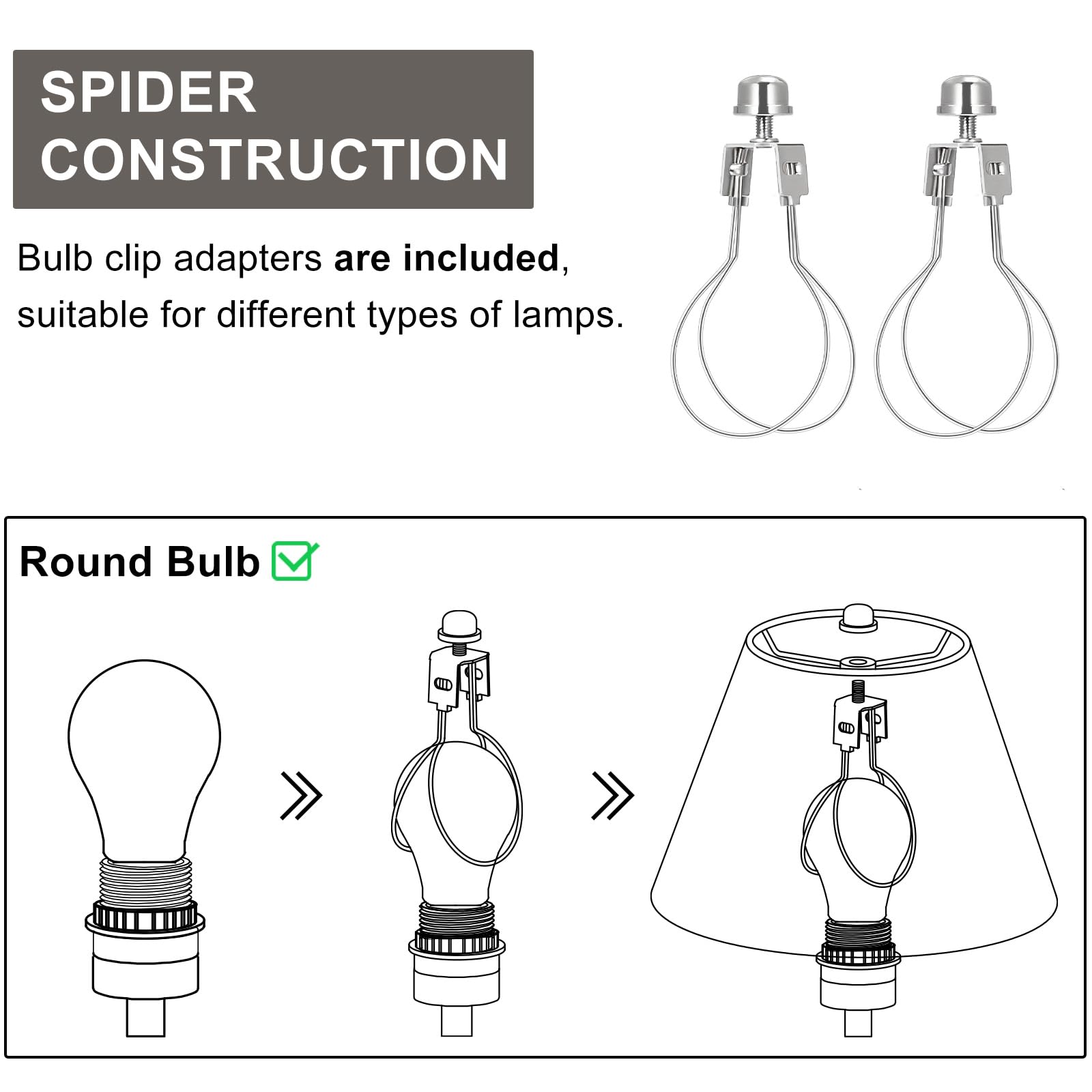 Lamp Shades For Table Lamps, Gray Lamp Shades Set Of 2, 5.5'' Top X 10'' Bottom X 6.6'' High, Natural Linen Lamp Shades For Floo