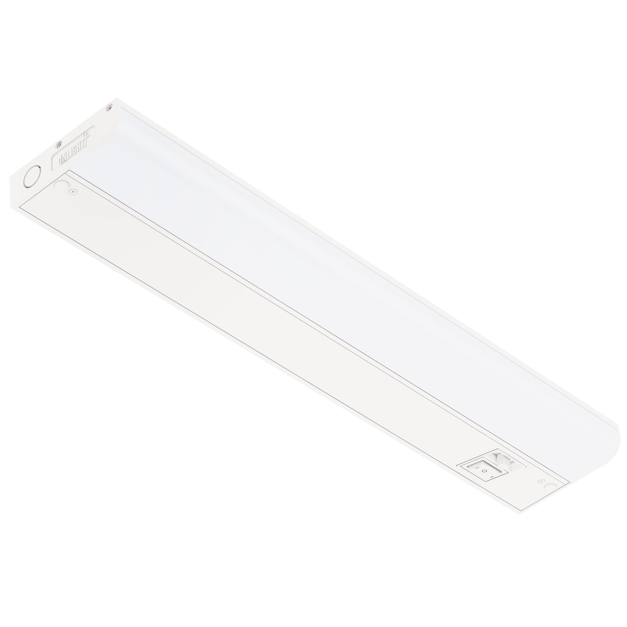 GETINLIGHT 24-inch Hardwired Only 5 Color LED Under Cabinet Lighting, Selectable 2700/3000/4000/5000/6000K, Dimmable, Matte Whit