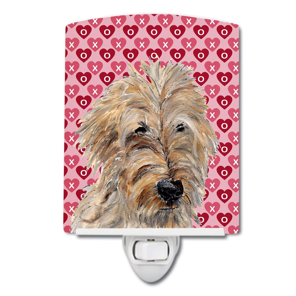 Carolines Treasures Ceramic Night Light, Golden Doodle Design, UL-Certified, 6x4x3in, Multicolor, Model SC9715CNL