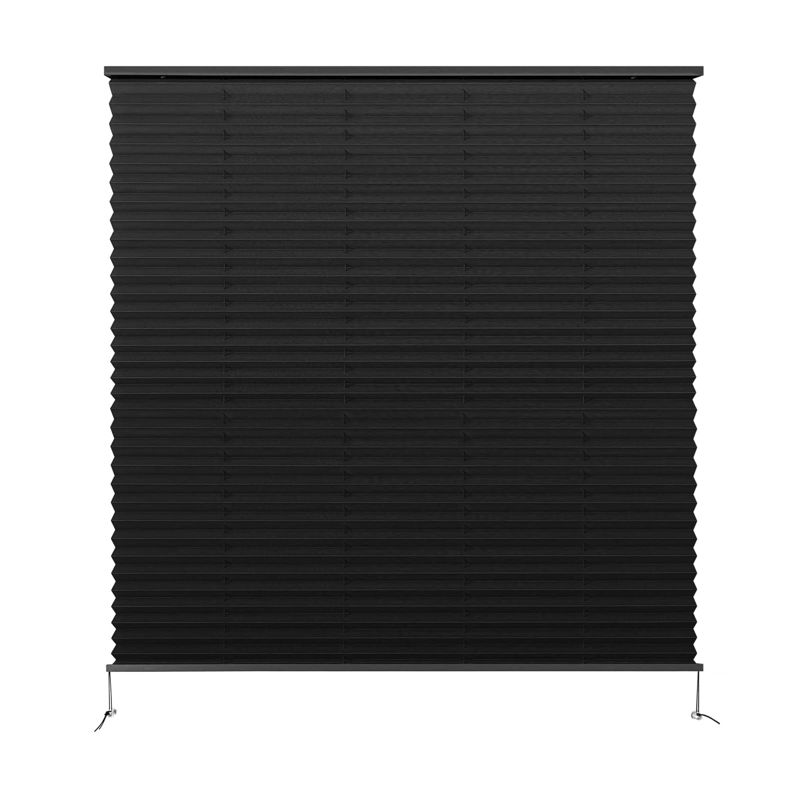 Dulepax Rv Blinds - Pleated Shades, 38'' W X 38'' L Black Rv Window Shades For Camper, Travel Trailers, Motorhome'S Window