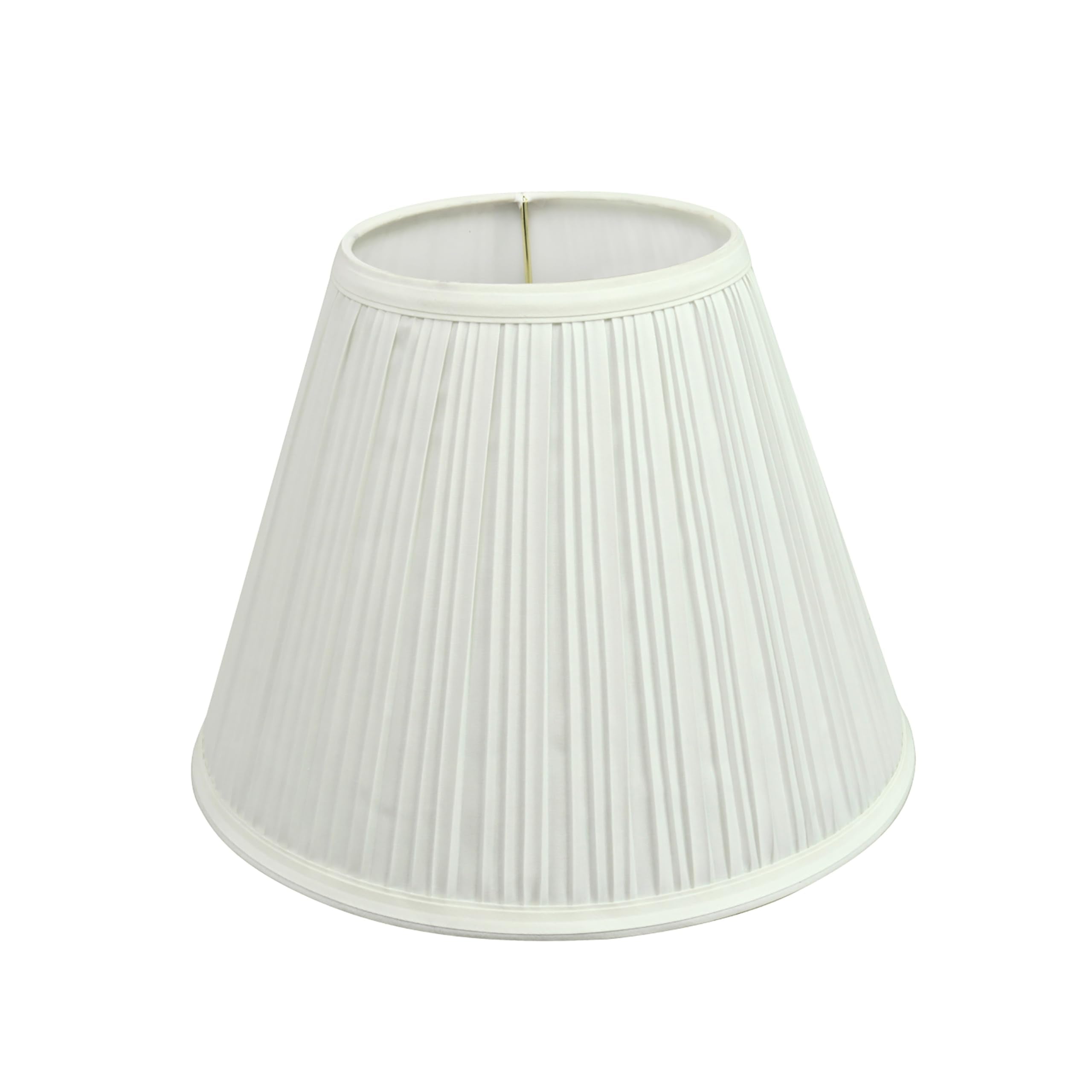 Aspen Creative 59126A Transitional Empire Shape Uno Construction Lamp Shade, White, 6&quot; Top x 12&quot; Bottom x 9&quot; Slant Height