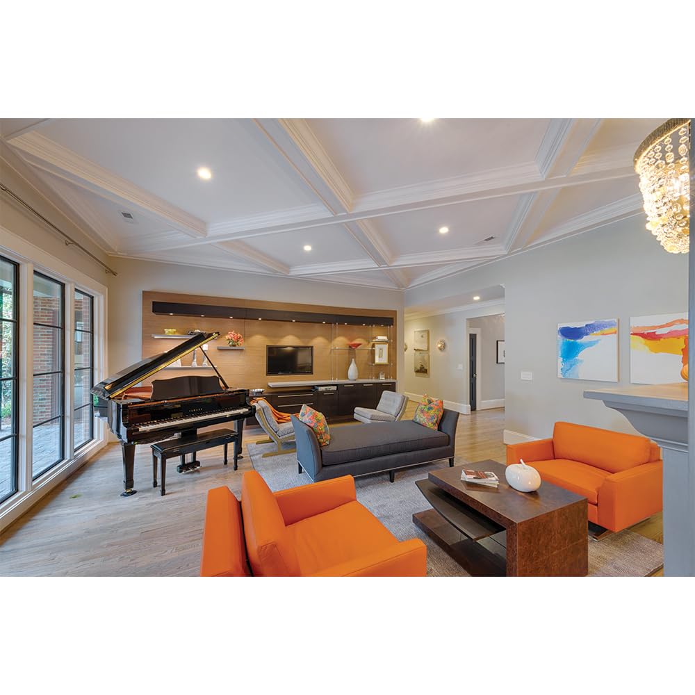 Halo 4 Inch Recessed Led Can Light - Retrofit Ceiling & Shower Downlight - 3000K -Baffle White Trim (6 Pack)