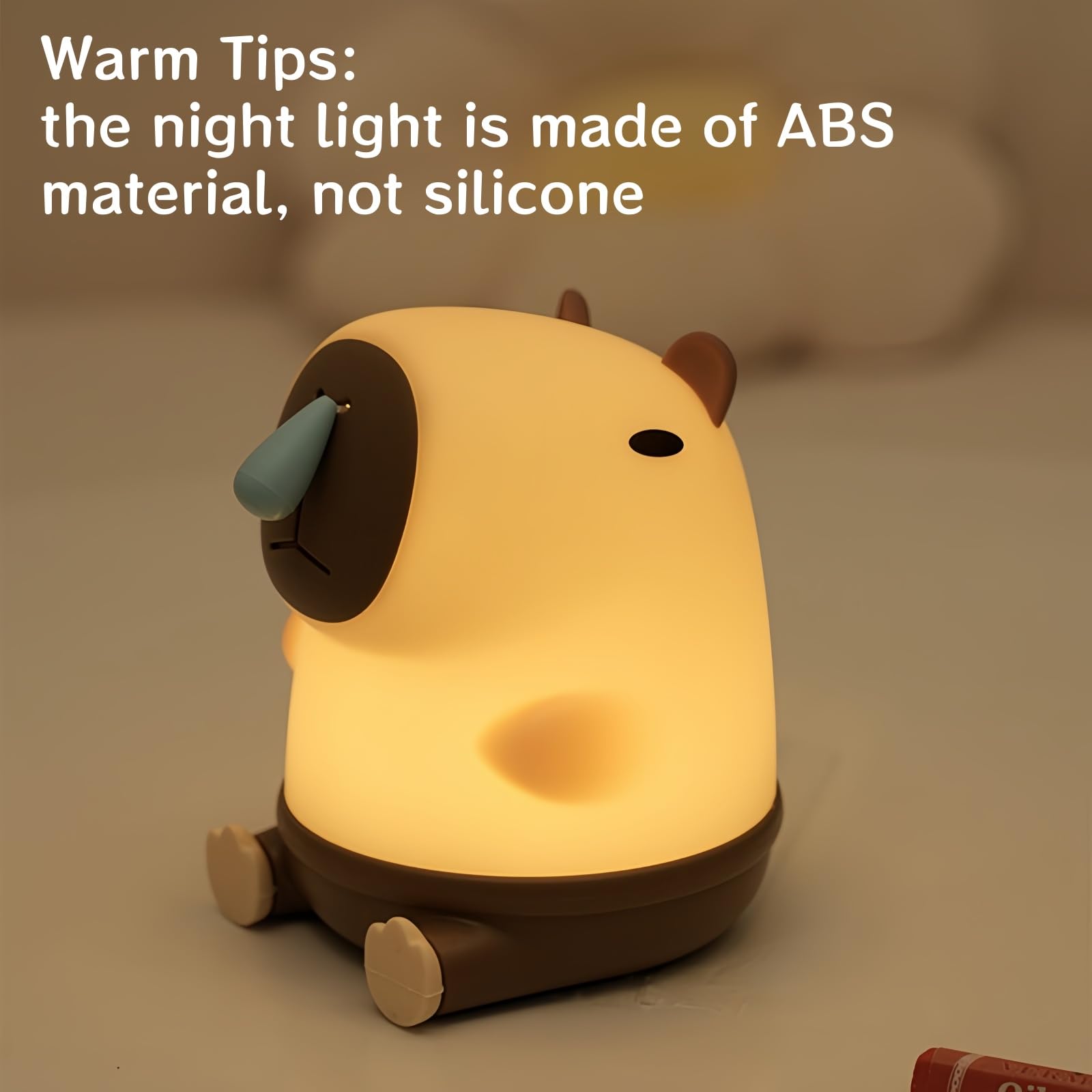 Angtuo Capybara Night Light, Dimmable Capybara Lamp, Capybara Light, Cute Room Decor