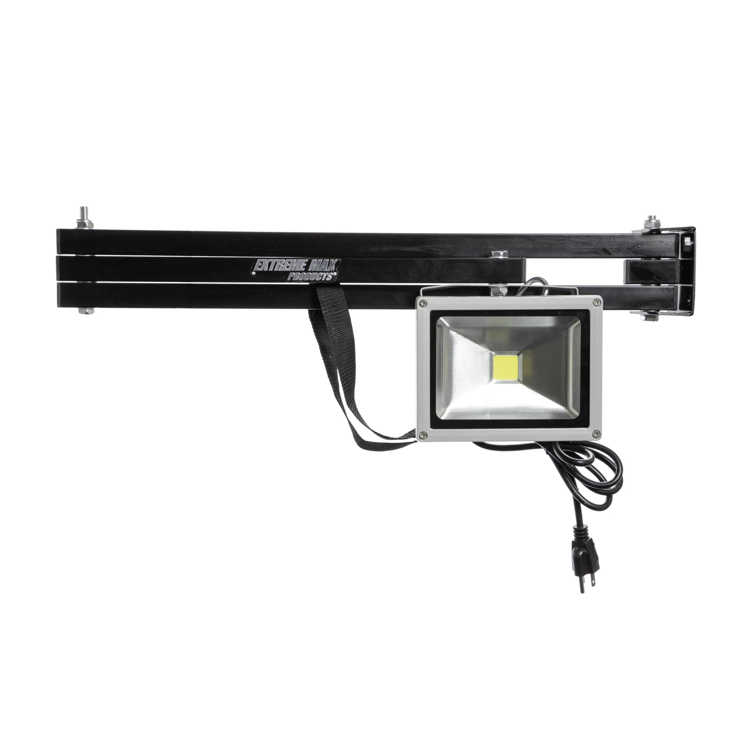 Extreme Max 5001.6334 Swing Arm LED Flip Out Light for Enclosed Race Trailer, Shop, Garage, Storage - Silver