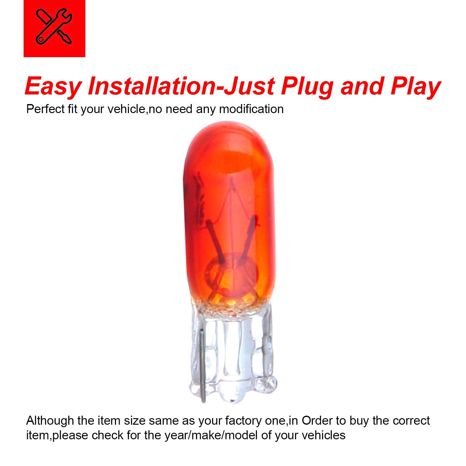 Cciyu T5 Halogen Light 37 74 Light Bulb Instrument Dashboard Gauge Cluster Incandescent Light With Twist Lock Sockets