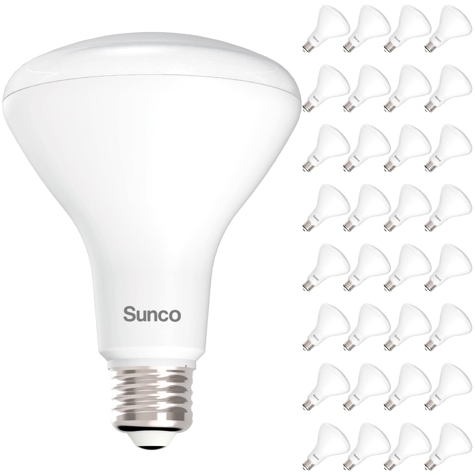 Sunco 32 Pack Br30 Light Bulbs Led, Recessed Can Light Bulbs, Indoor Flood Bulb, 850 Lm, 11W (65W Equivalent), 5000K Daylight, D