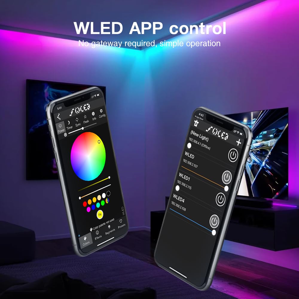 Sogledwow GLEDOPTO ESP32 Mini LED Controller DC 5-24V RGB IC Model GL-C-309WL for Addressable Strip Lights