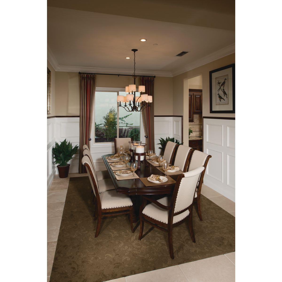 Progress Lighting P4638-20 Inspire Chandeliers, Antique Bronze