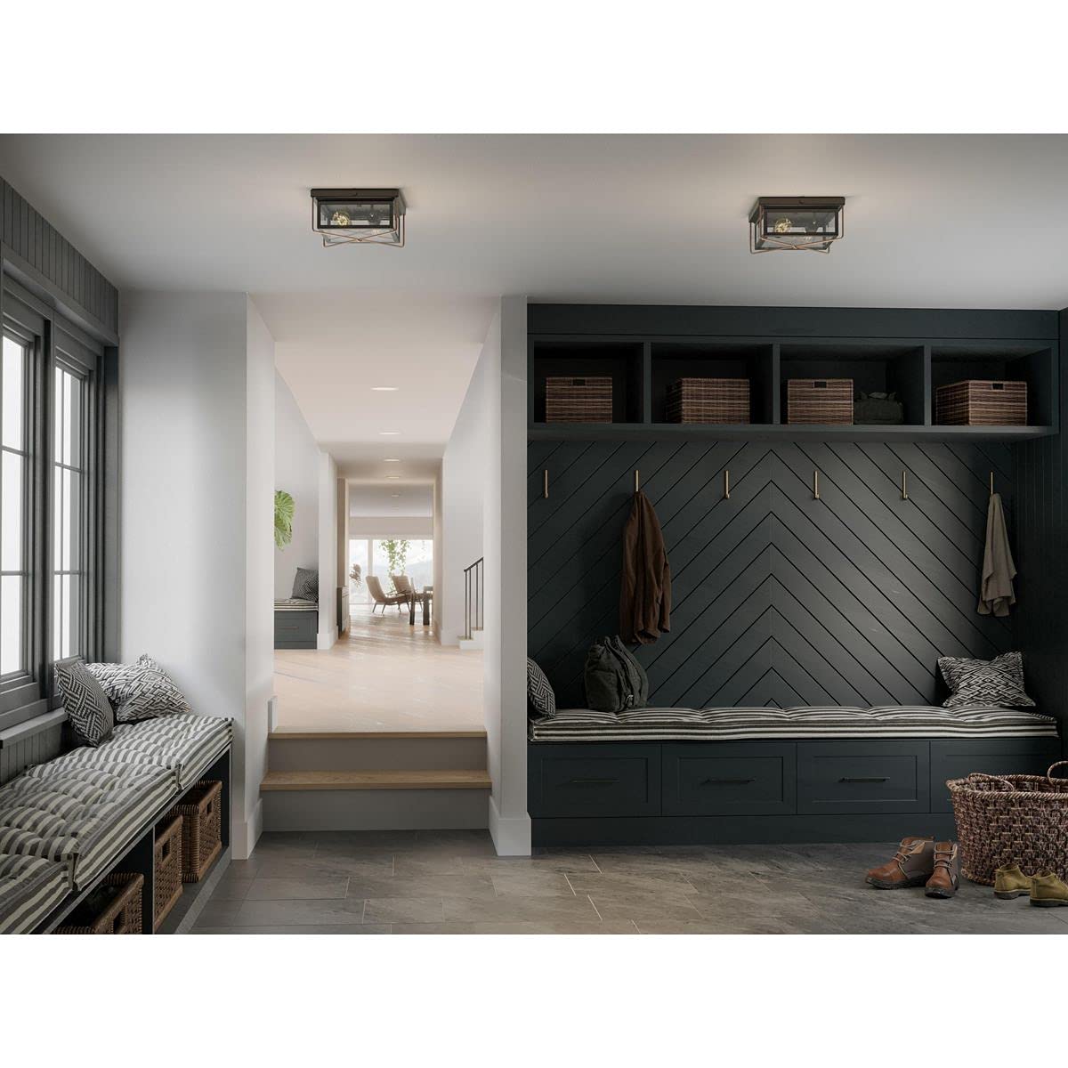 Progress Lighting Barlowe Outdoor Light Fixture, Bronze, 5.50x11.50x11.00, Alloy Steel, Model P550069-020