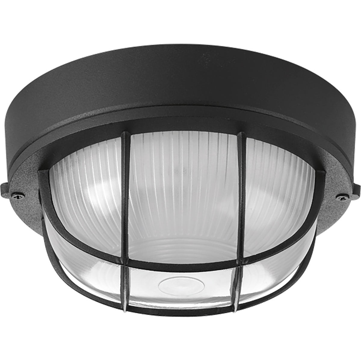 Progress Lighting P3709-31 Close-to-Ceiling Bulkhead Light Fixture, Black, 7.88x7.88x7.88