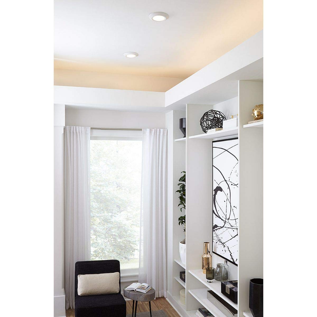 Progress Lighting P810013-028-30 Intrinsic Close-To-Ceiling, 7-1/2 In X 1-5/16 In, White