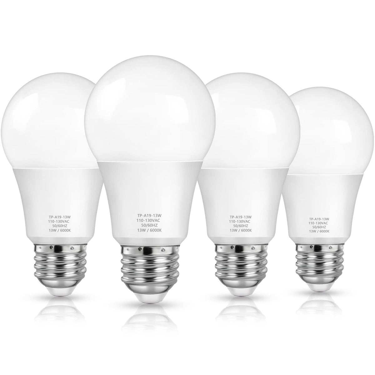 Maxvolador A19 Led Light Bulbs, 100 Watt Equivalent Led Bulbs, Daylight Deluxe 6000K, 1500 Lumens, E26 Standard Base, Non-Dimmab
