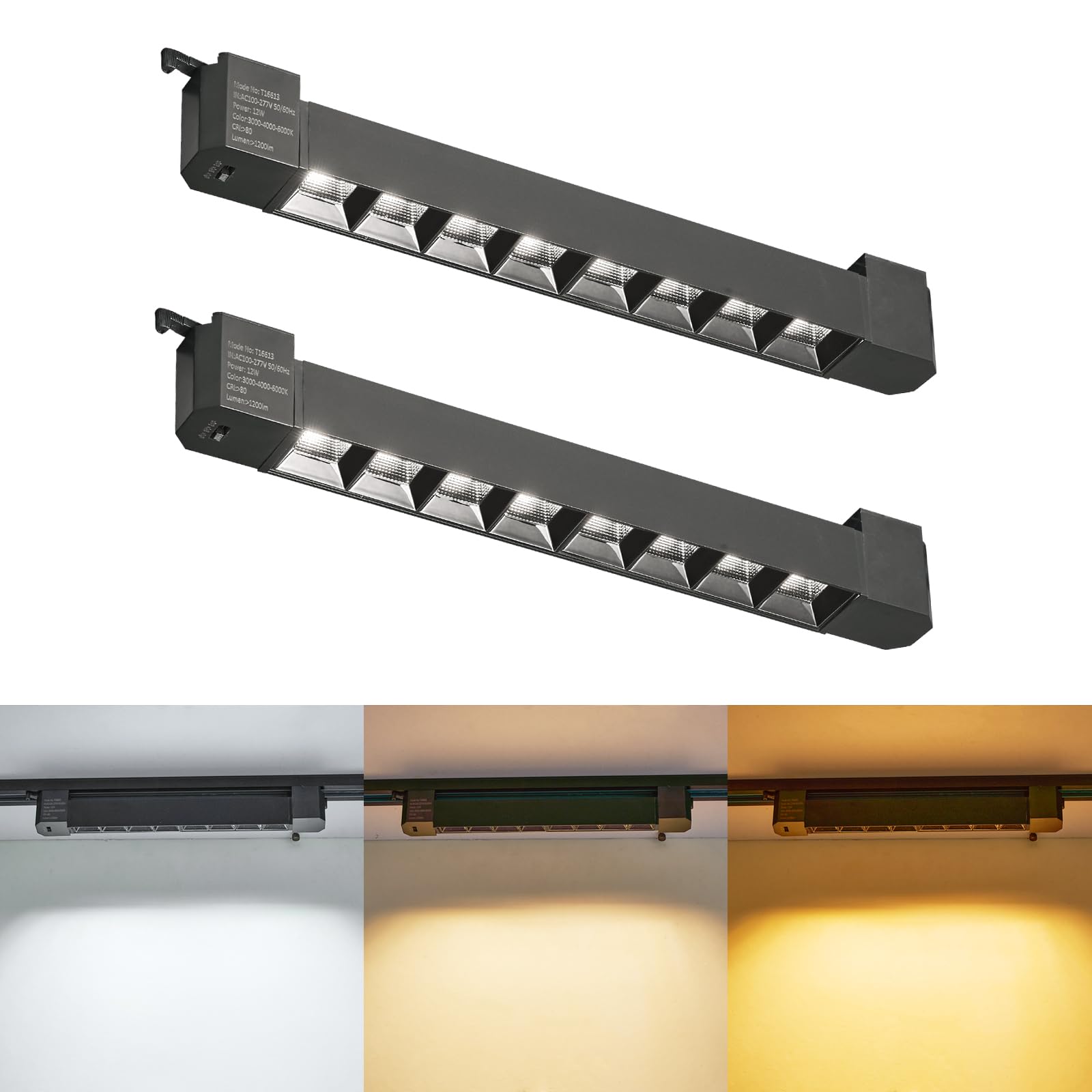 be studied LED Track Lighting Heads H Type Track Light Fixtures Grille Light Modern Ceiling Spotlight for Office Accent Art Shop