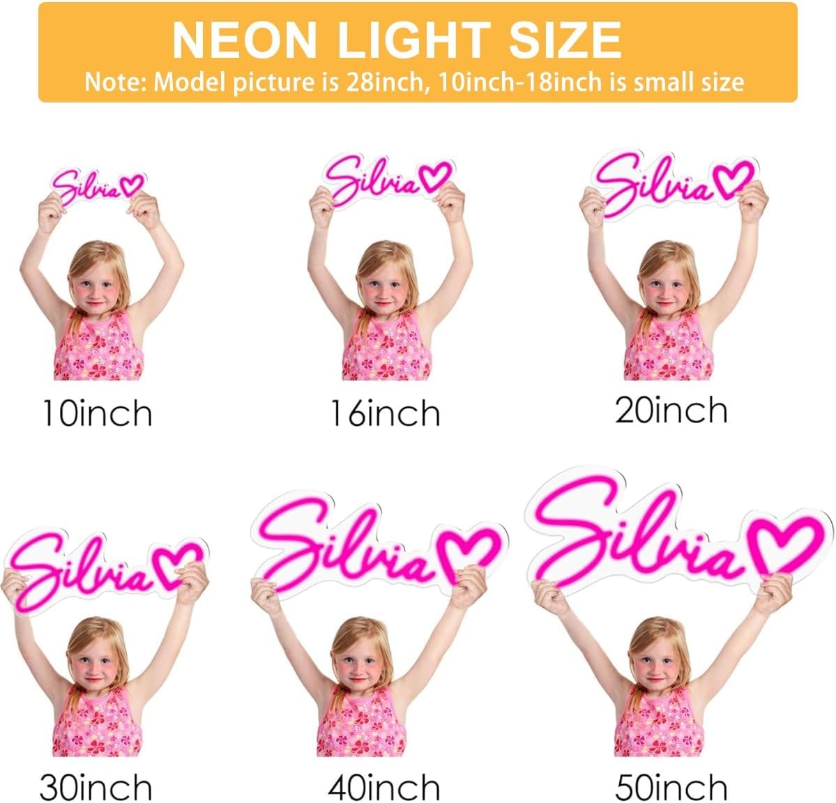 Ysmnde Custom Neon Signs Personalized  Dimmable Led Neon Light Sign Customizable For Wall Decor  Birthday Wedding  Party  Festival Gift