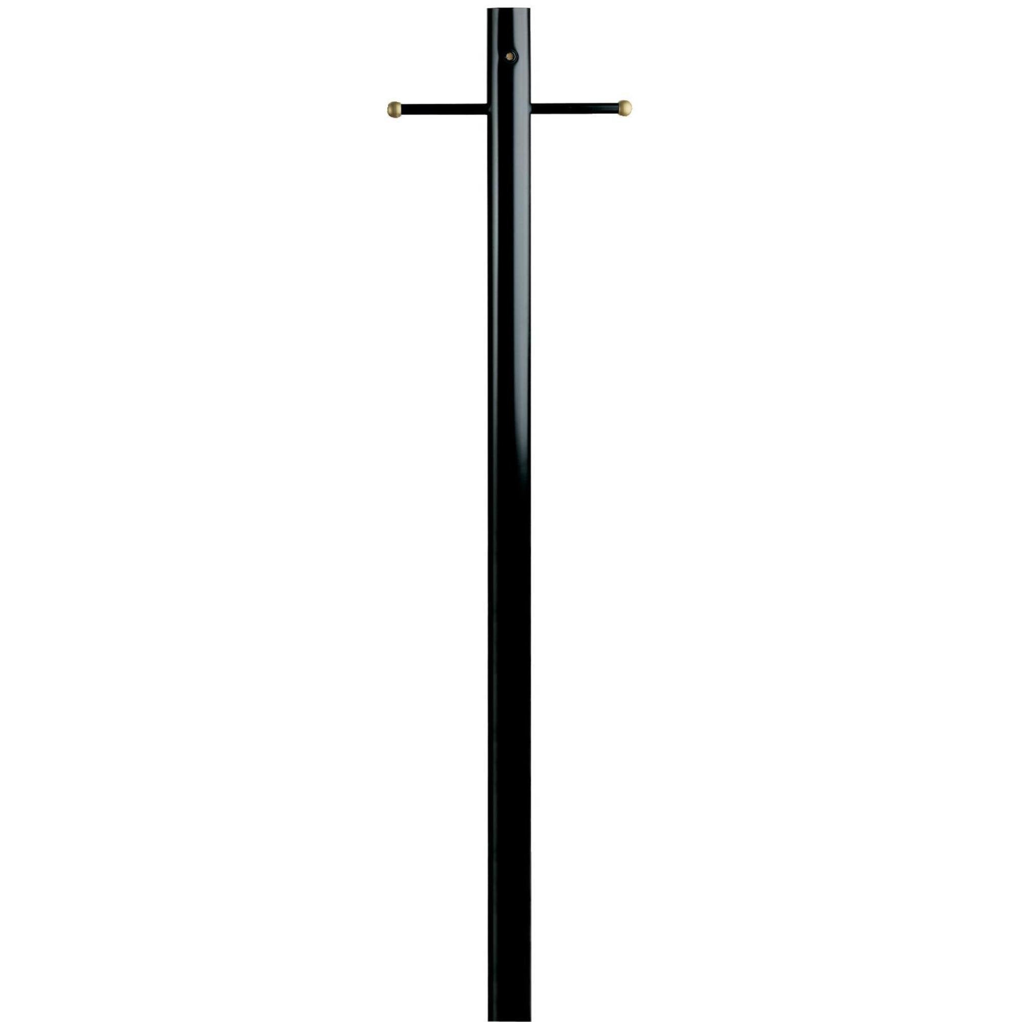 Westinghouse Lantern Post with Ground Outlet, Dusk to Dawn Sensor, Alloy Steel, Model 6695500, Black