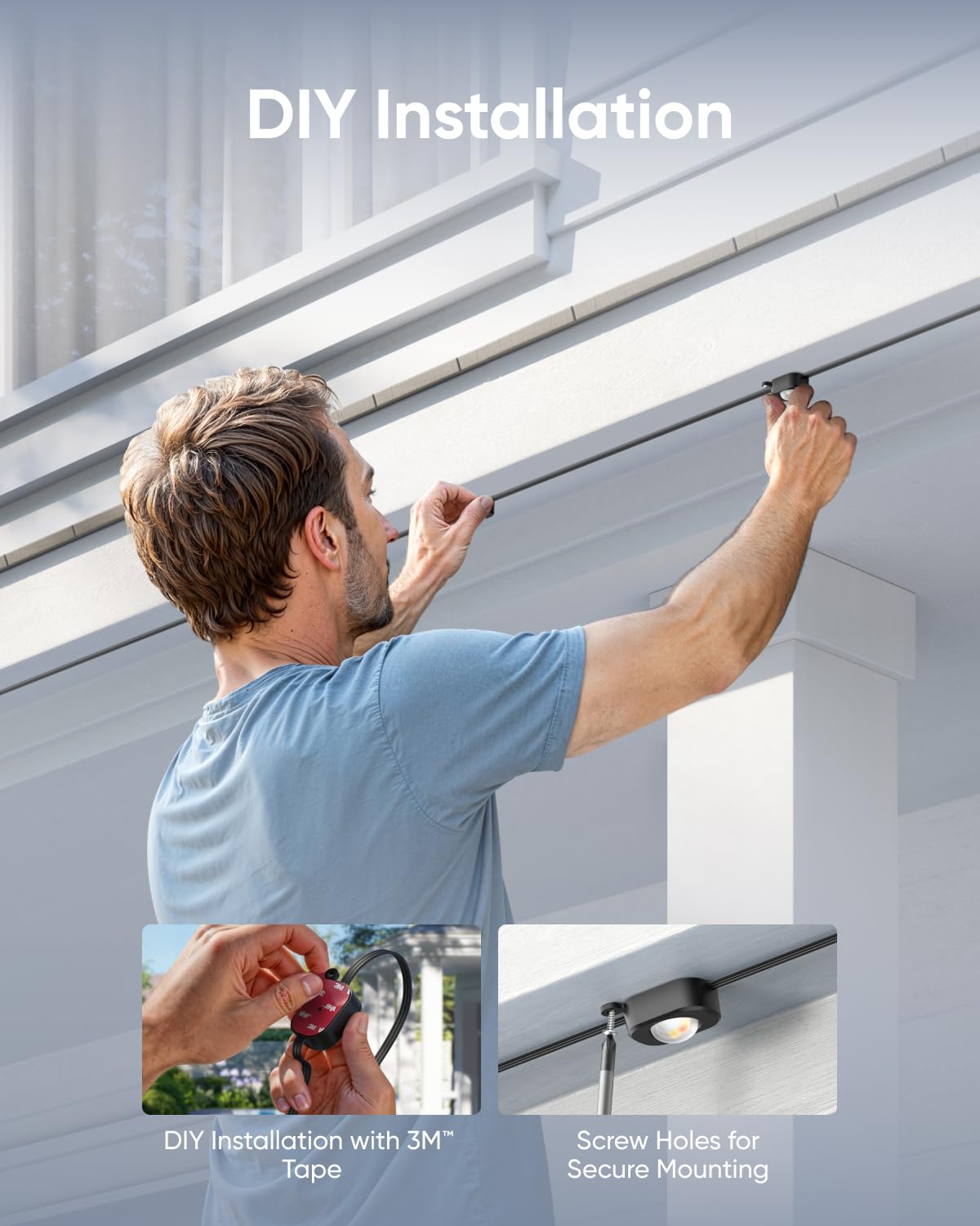 Eufy Permanent Outdoor Lights E22  100Ft With 60 Triple-Led Lights  Smart Rgbww  Daily And Holiday  Up To Ip67 Waterproof  Ai Lighting Themes For Halloween  Christmas  Links With Cameras  Black