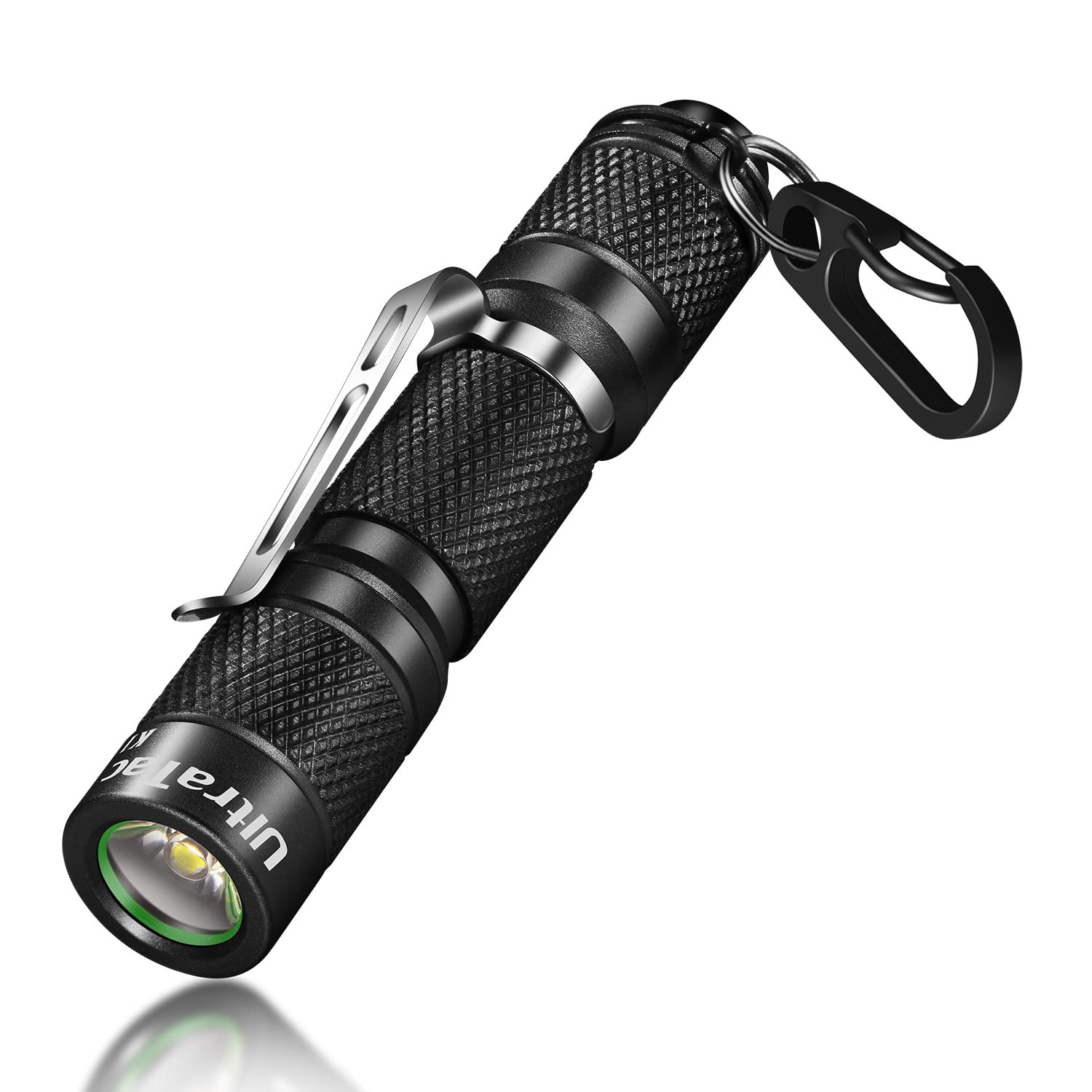 Ultratac K1 Keychain Flashlight With Push Button, 180Lm Waterproof Aaa Led Flashlight Keychain For Edc, Camping, Hiking, Outdoor