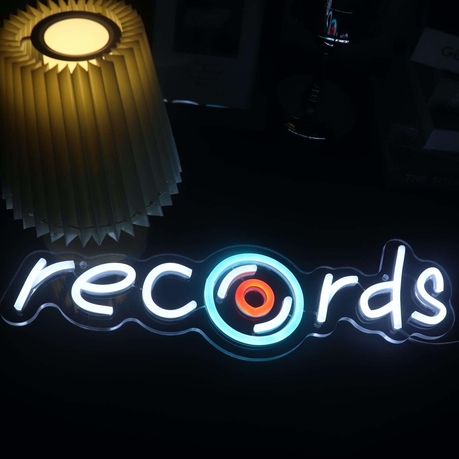 Records Led Sign  Recorder Neon Light  Disc Player Neon Sign  Recording Led Light  Music Show Studio Room Wall Decor  Vinyl Disc Neon Light Bedroom Game Room Wall Art Christmas Birthday Gift