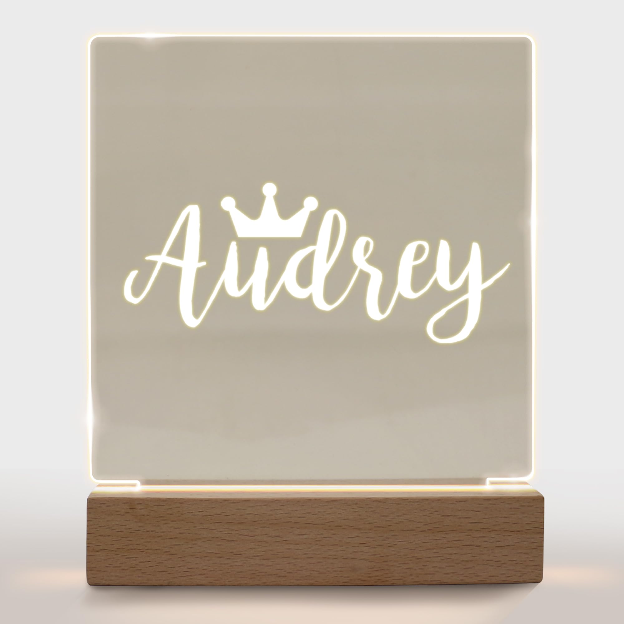 Personalized Night Light For Kids Girls Boys Customized Gifts For Baby Girl Bedroom Decor Crown