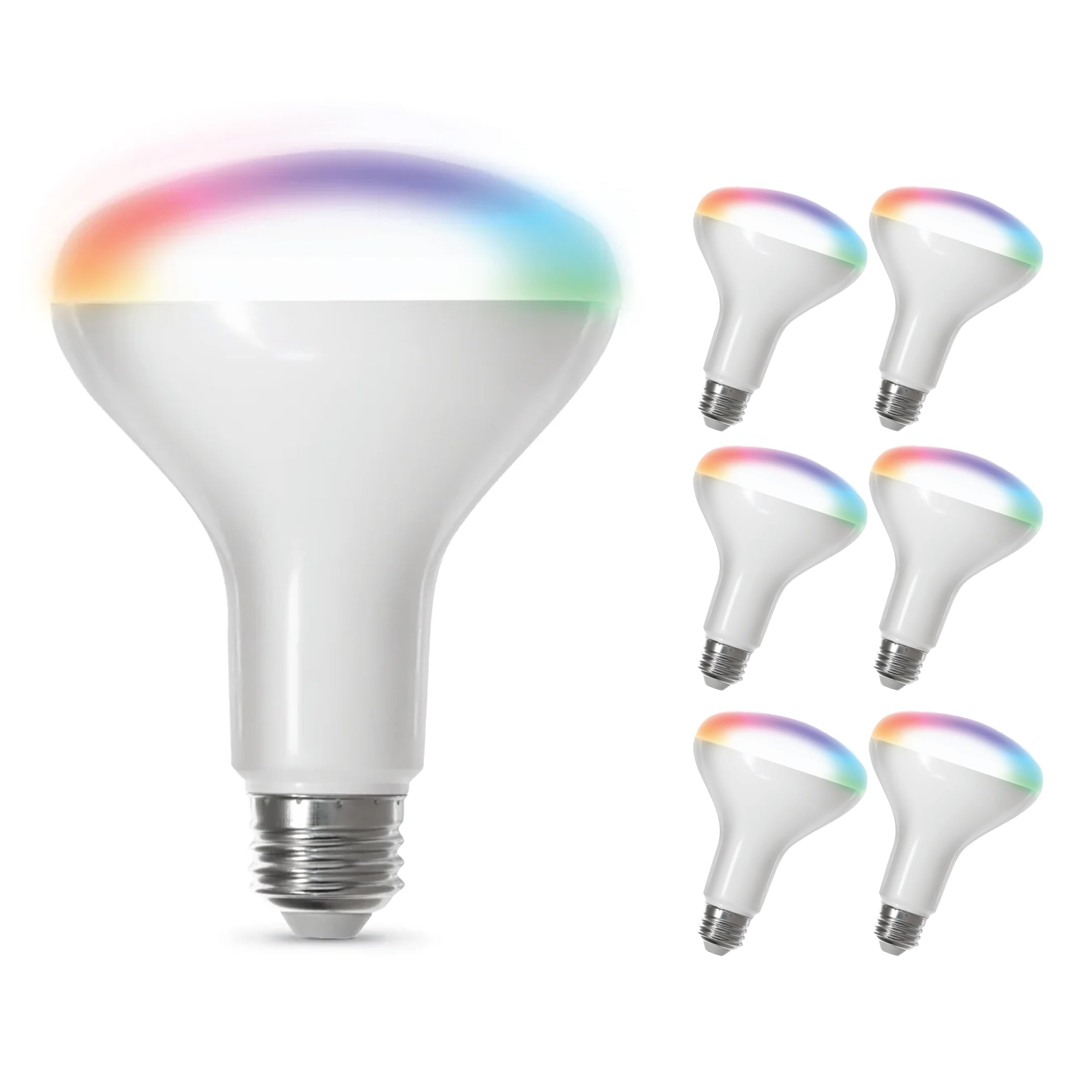 Feit Electric Br30 Smart Led Light Bulbs, 65W Equivalent, Dimmable, Color Changing, Tunable White, 650 Lumens, 2.4Ghz Wi-Fi, Ale