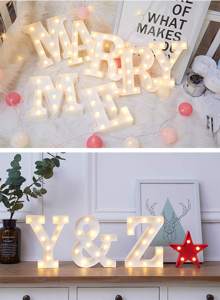 MUMUXI Light Up Letters and Numbers | Battery Powered | Bright Acrylic Decoration for Weddings, Birthdays, and Parties | Color Y