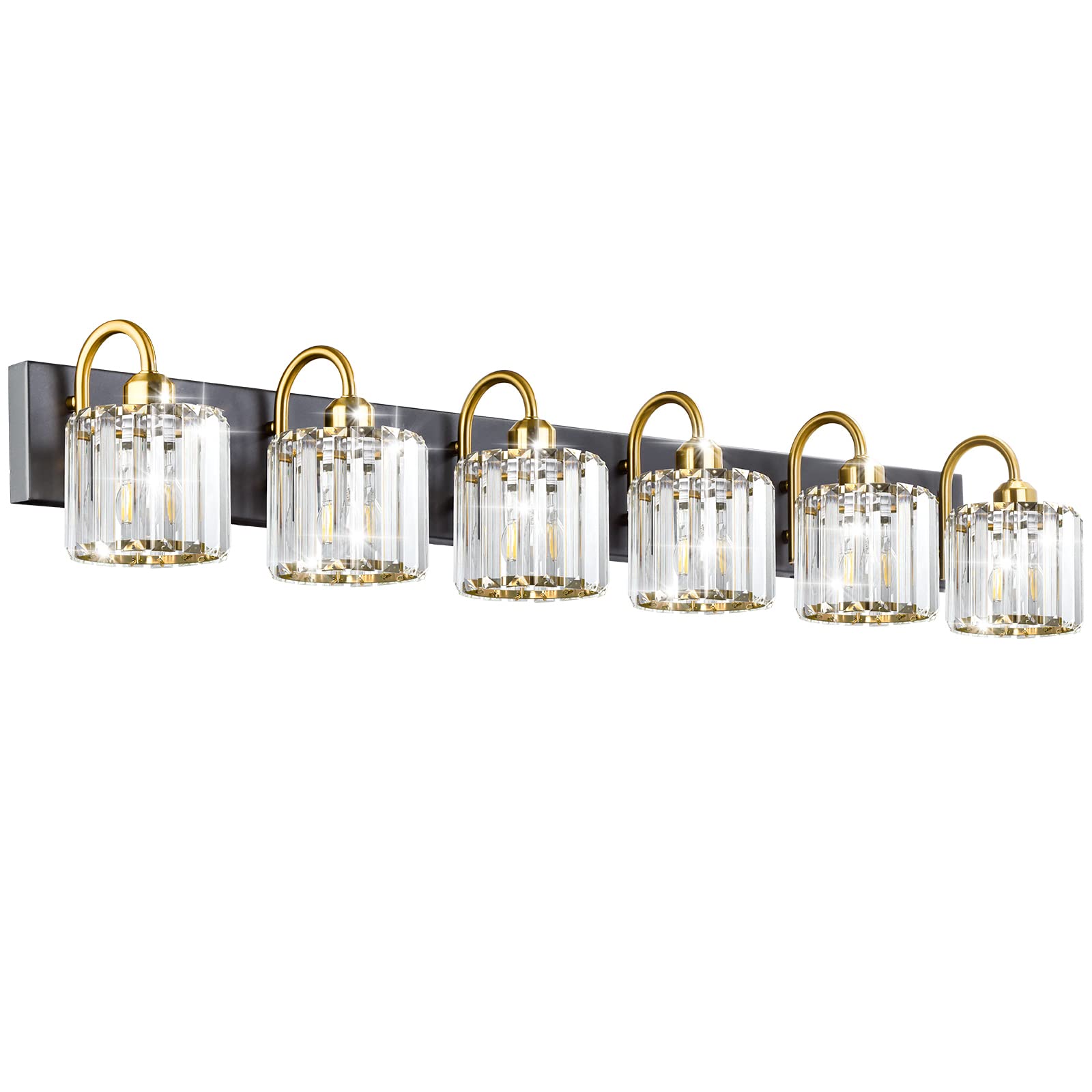 Bathroom Vanity Light,Gold Bathroom Light Fixtures,Vanity Lights For Bathroom,Bathroom Light Fixtures Over Mirror,Black 6 Light