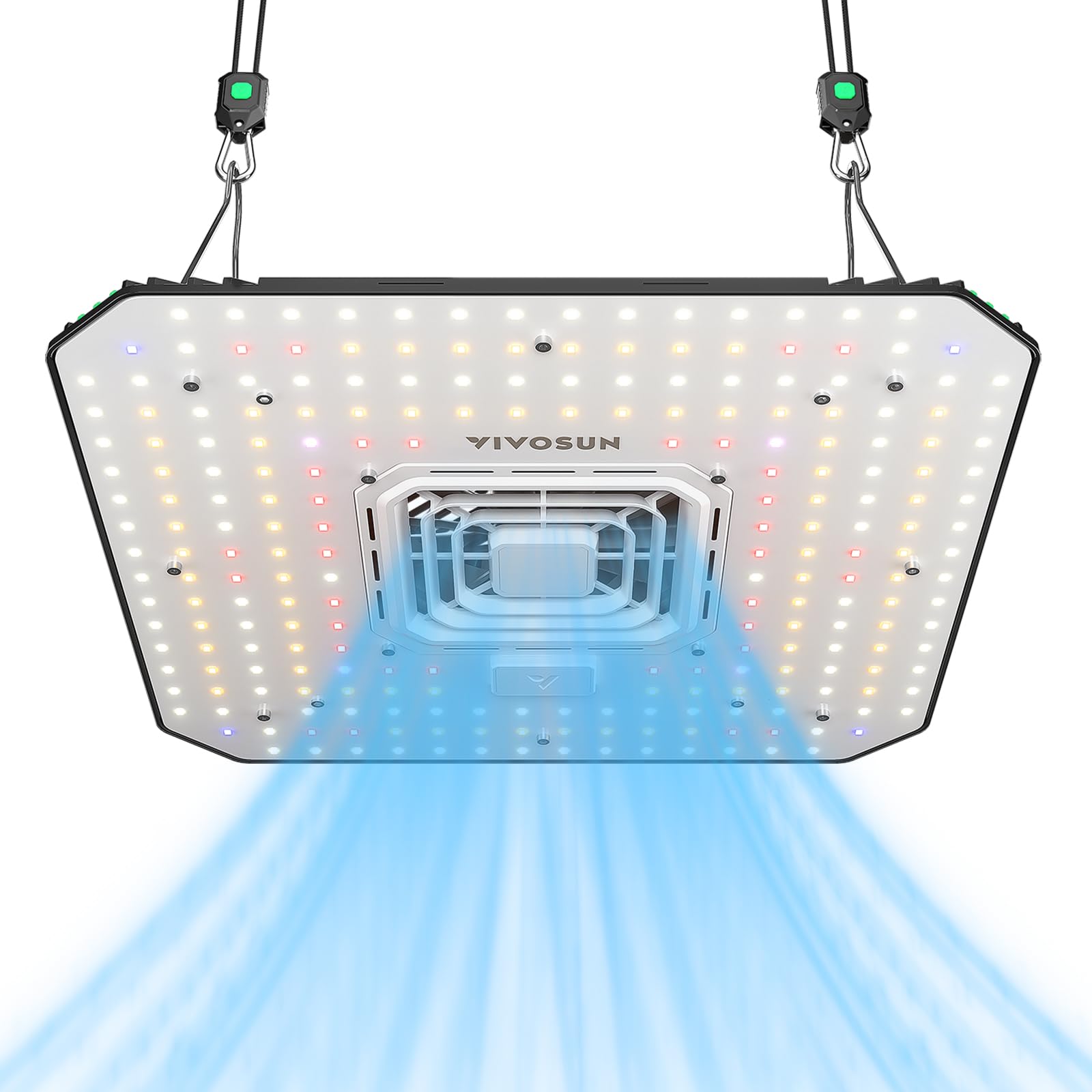 VIVOSUN AeroLight A100, Tunable Spectrum, LED Grow Light 100W w/Integrated Circulation Fan, Compatible with App, Used with Growh