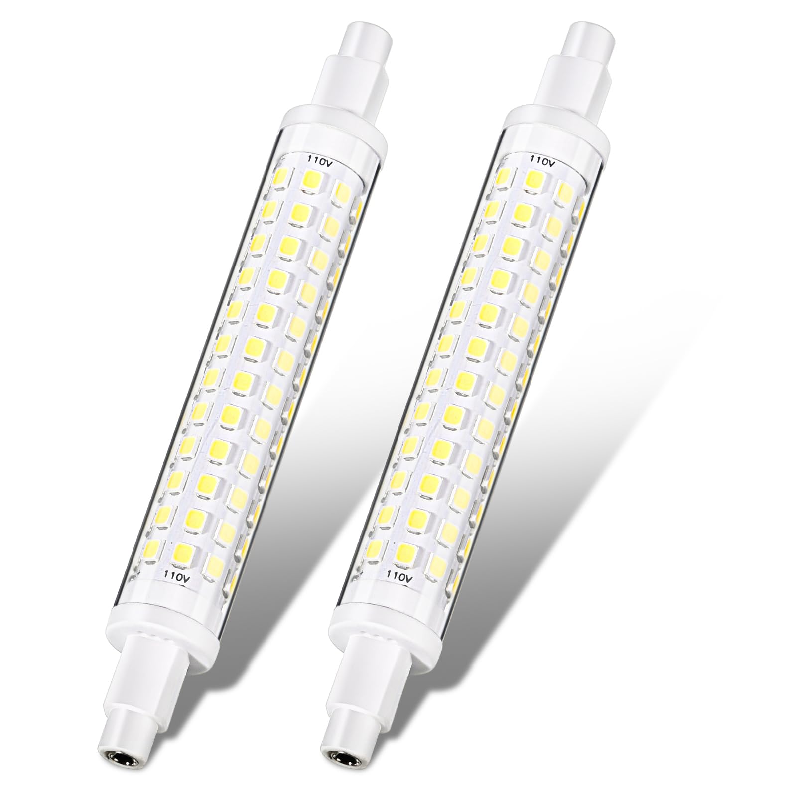 Honoson 2 Pcs R7S Led Bulb Led Halogen Replacement Bulbs Globe Dimmable T3 J Type Light For Work Landscape Lights Floor Lamps Se