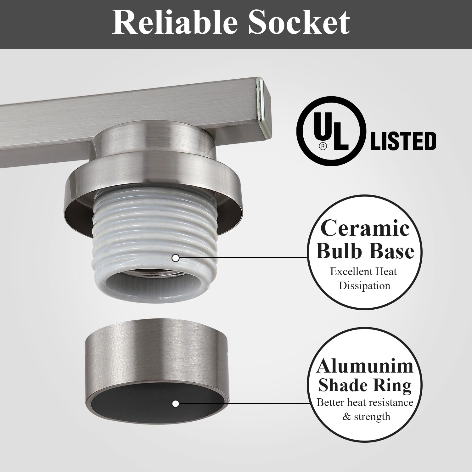 Mecgirn Island Light For Kitchen  Brushed Nickel Dining Room Light Fixture Over Table  3-Light Linear Chandelier Pendant Lighting For Dining Table Kitchen Island Living Room