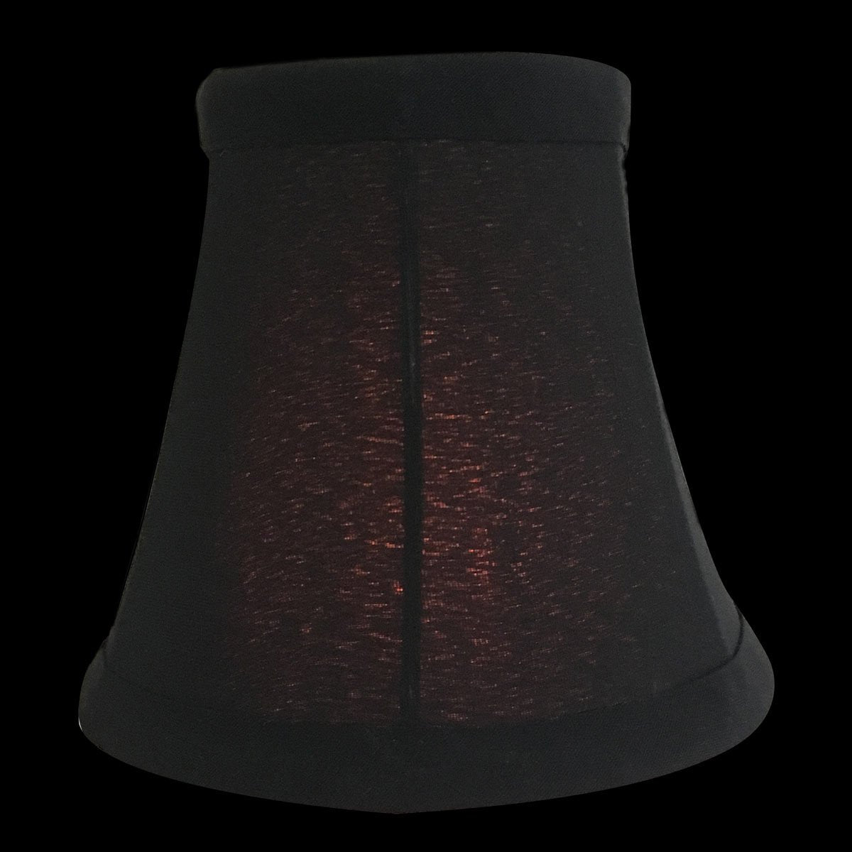 Royal Designs, Inc. Clip On Soft Bell Chandelier Lamp Shade Flame Clip Fitter, Cso-1024-5Blk/Wh-6, 3 X 5 X 4.5, Black, 6 Pack