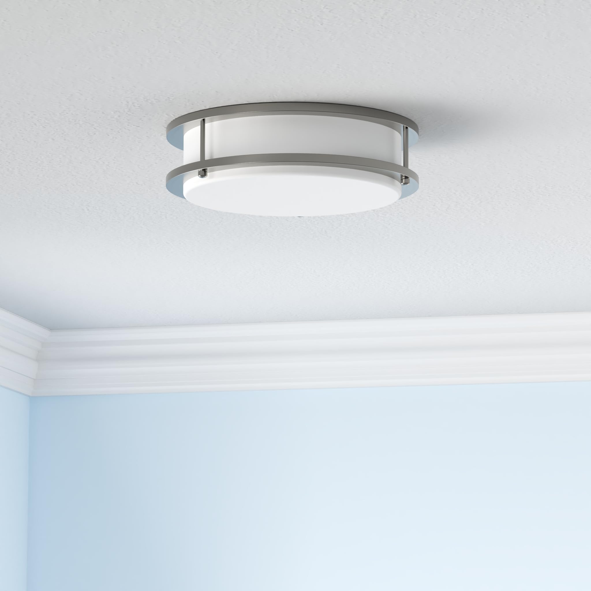 Dymond Led Ceiling Light 14 Inch Dimmable Flush Mount Adjustable Light Color (2700K/3000K/3500K/4000K/5000K) Surface Mount Ceiling Lamp For Hallway Closet Kitchen Kids Room