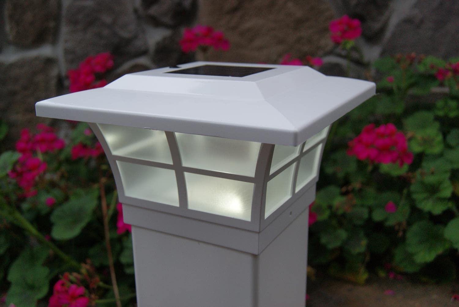 Classy Caps Pvc Prestige Solar Post Cap For 5 X 5 Posts, White