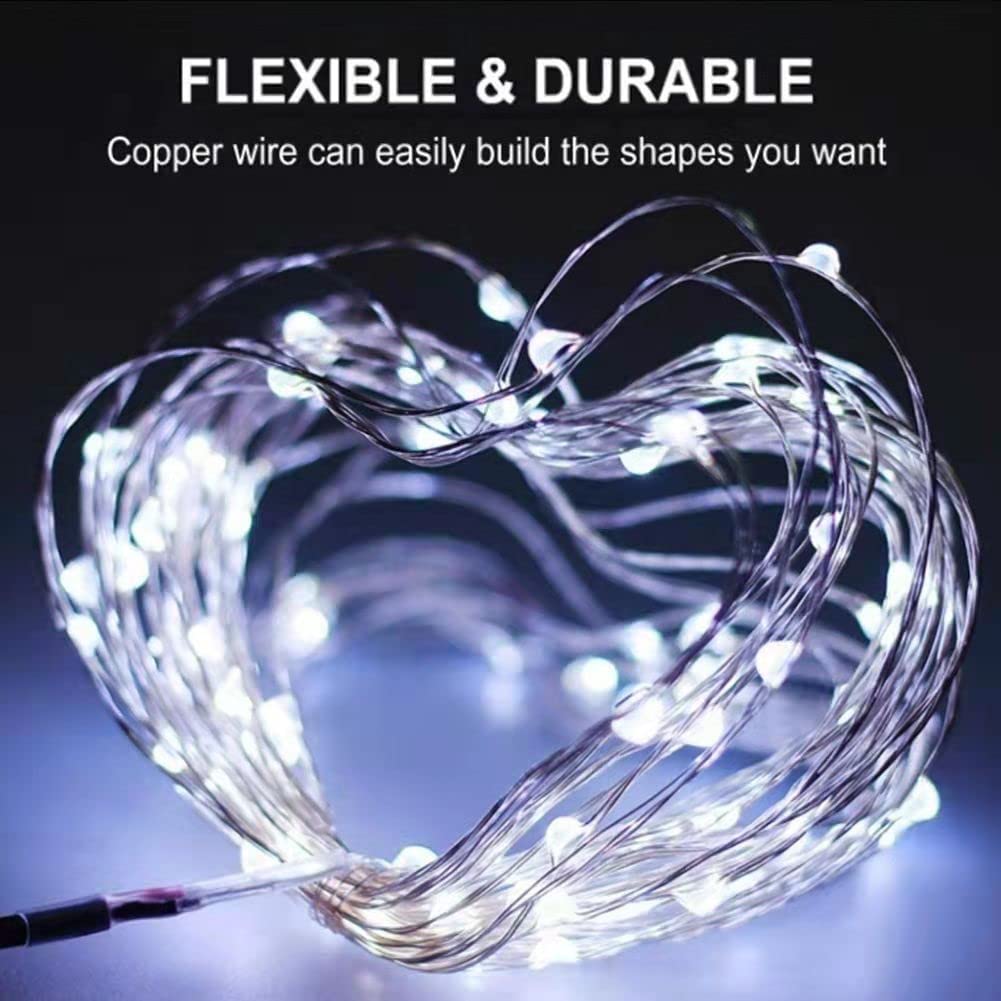 Sanniu Led Fairy Lights Battery Operated, 1 Pack Mini Battery Powered Copper Wire Starry String Lights for Christmas,Bedroom, Pa
