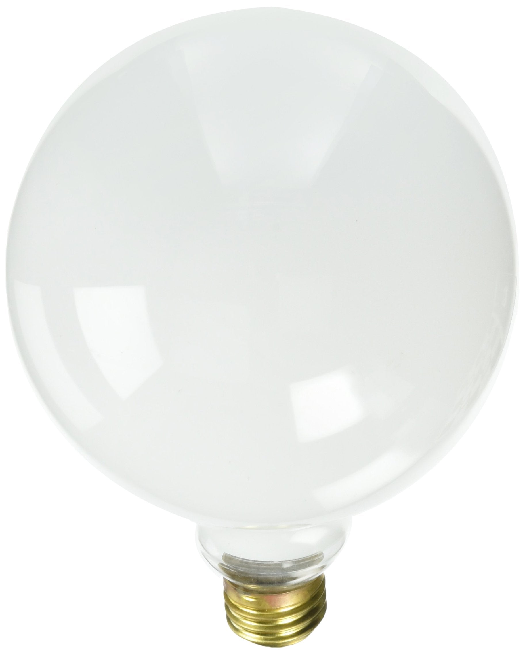 Bulbrite Incandescent G40 Light Bulb, 25 Watt, White, Medium Screw Base (E26), Copper Material
