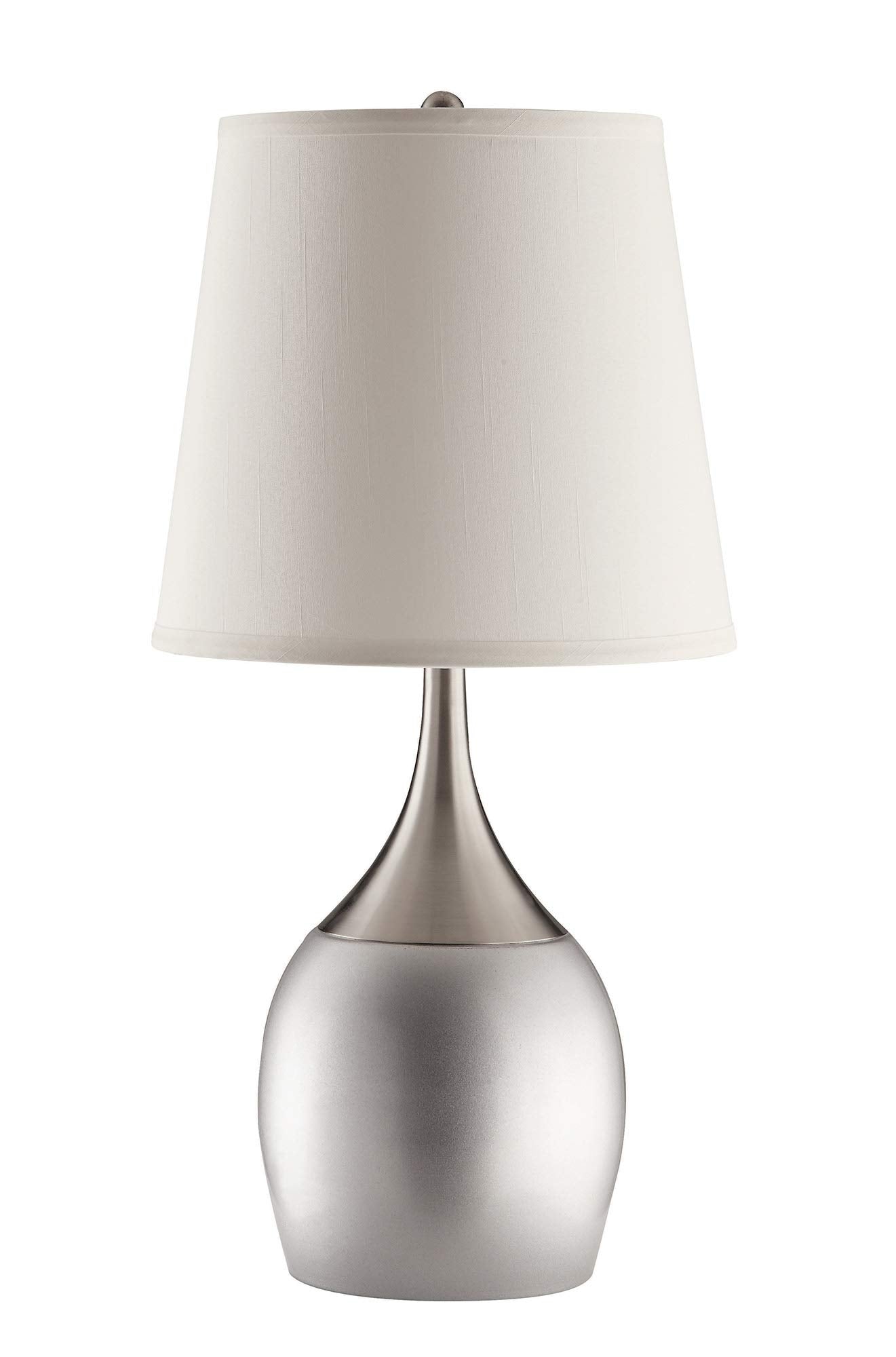 Benjara, Silver Benzara BM172263 Modish Metal Table Lamp, Set of Two