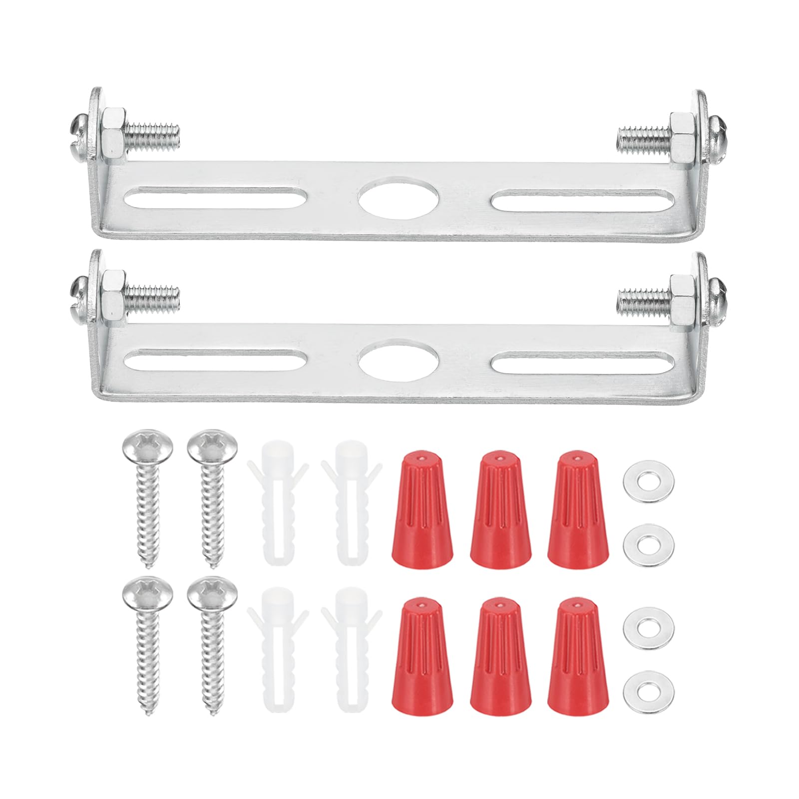 Patikil 80Mm (3.1'') Universal Light Fixture Mounting Bracket Kit, 3 Set Light Crossbar Ceiling Light Plate With Screw For Wall 