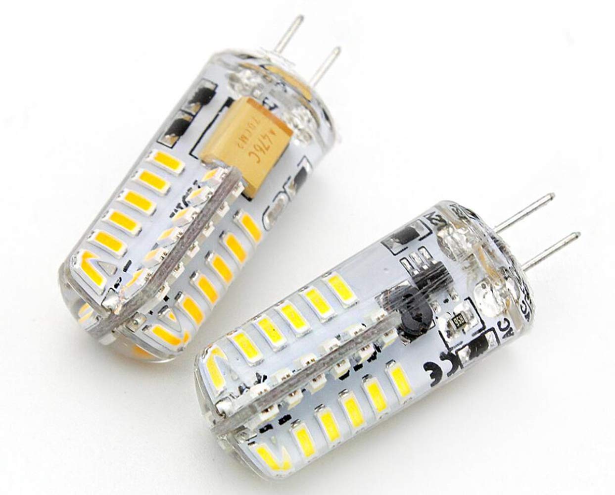 G4 Led Corn Light Bulb 3W Warm White Bi-Pin Base 48 Led Light For Home Kitchen Ceiling Lights,3W(20W Halogen Equivalent),Non-Dim