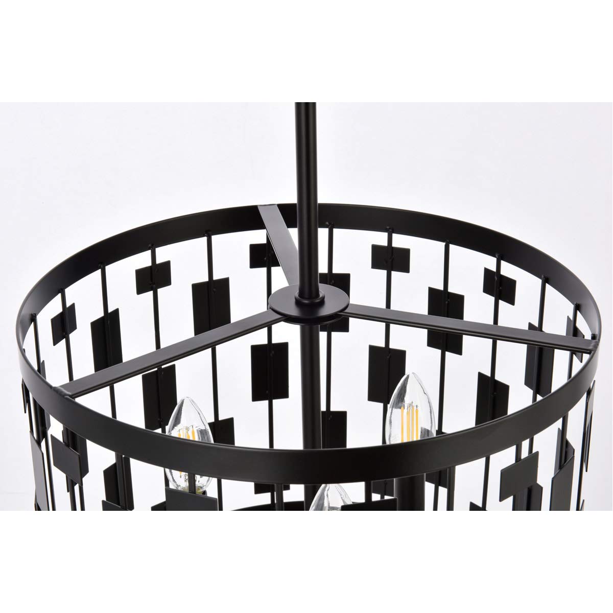 Living District Indoor Modern Home Decorative Bright Ceiling Levante 3 Lights Pendant in Black