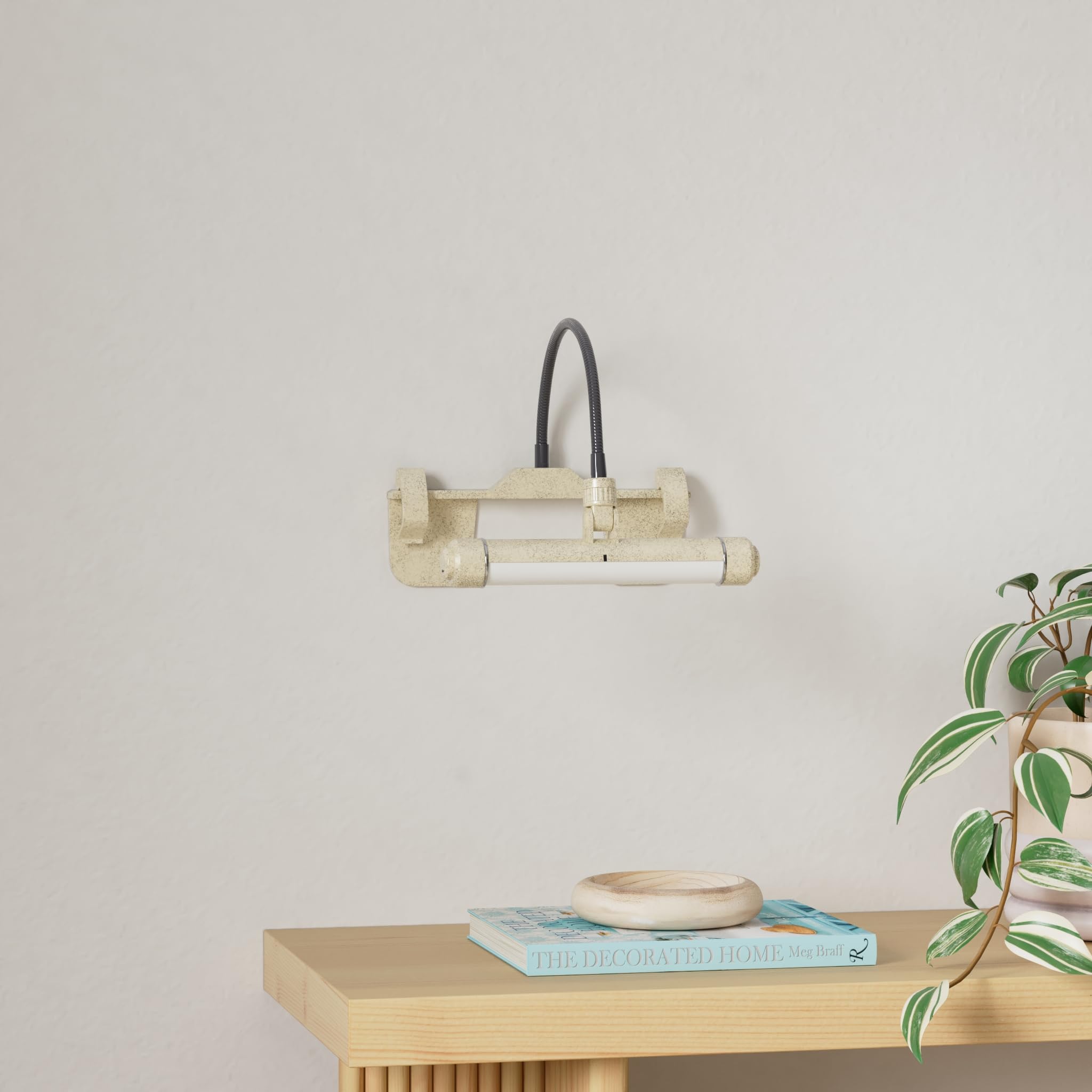 HONWELL Dartboard Light with Remote, 28 LEDs, 360° Flexible Neck, Rechargeable, Gold, Model H600-1G