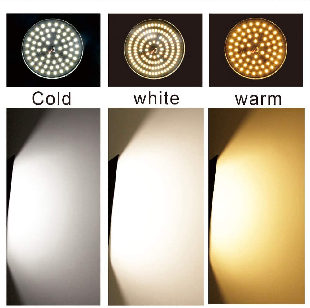 Skytex 85W Dimmable Tricolor LED Light Bulbs - 2 Pack, 2700-6400K for Photography Softbox, E27 Socket