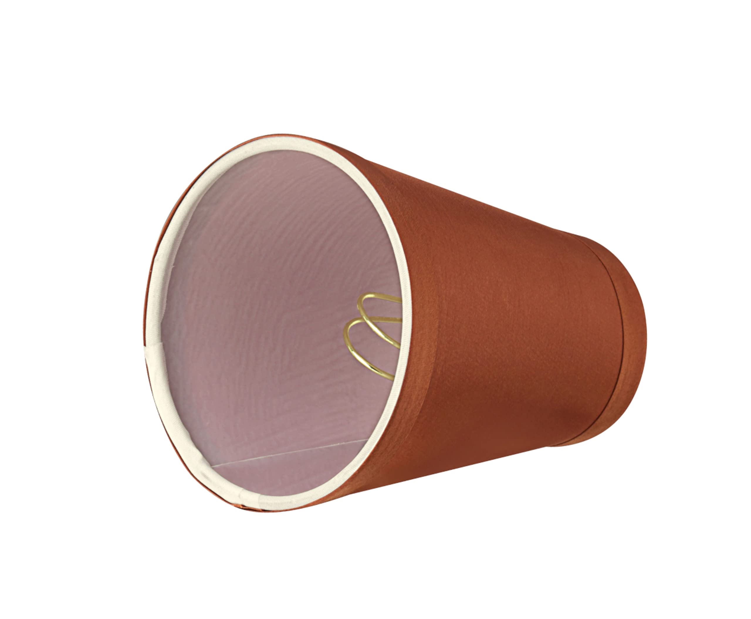 Aspen Creative 32659-9 Small Hardback Empire Shape Chandelier Set (9 Pack), Transitional Design In Redwood Clip On Lamp Shade