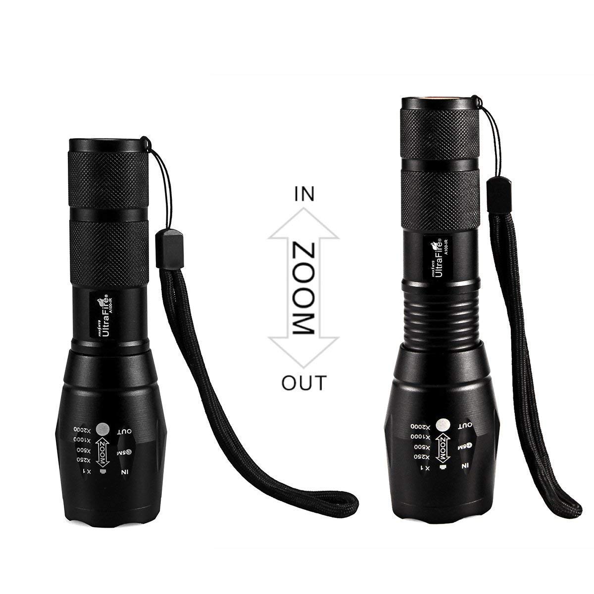 Ultrafire Ir Illuminator Flashlight, 850Nm Focus Adjustable Ir Led Flashlight Infrared Light Torch For Night Vision, Coyote Hog