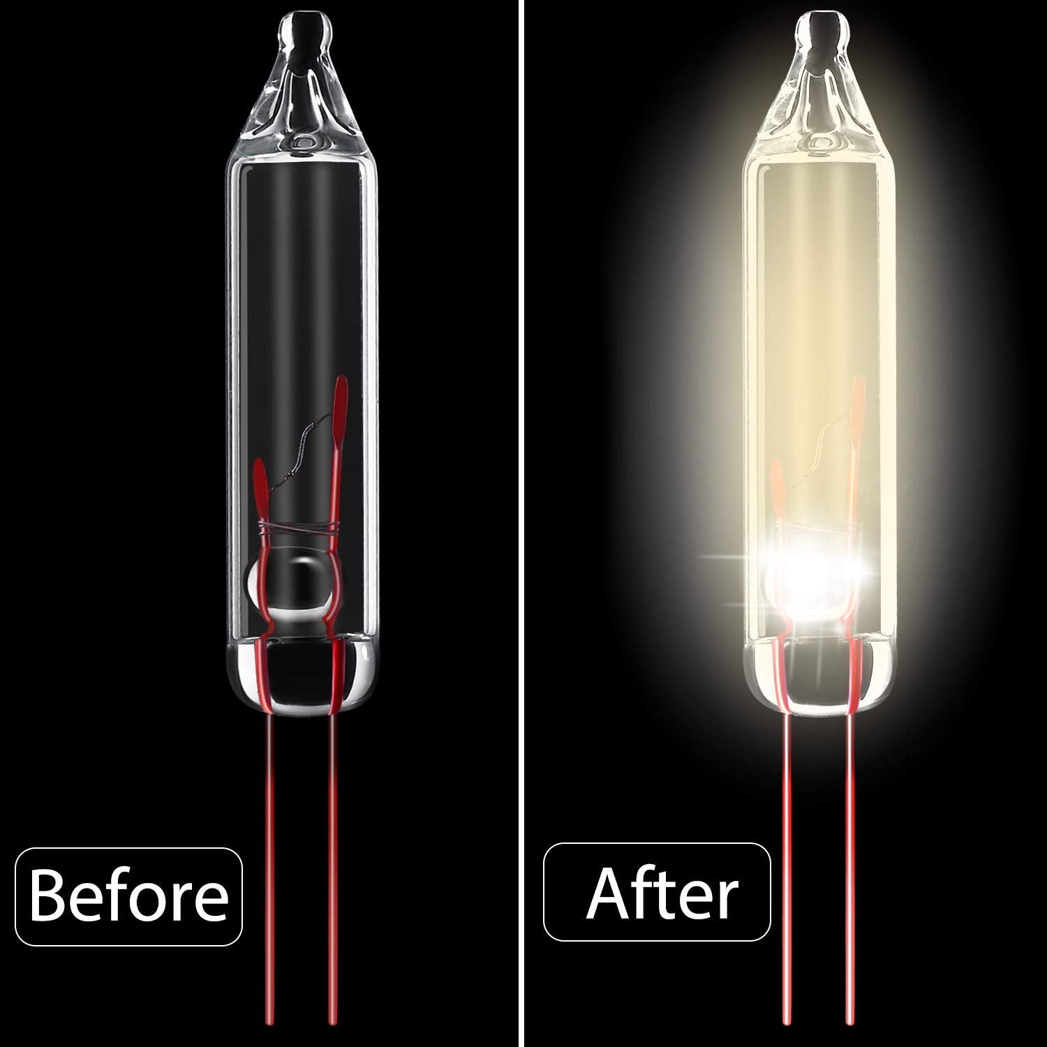 Mudder 200 Count Mini Incandescent String Lights - Warm White Replacement Bulbs for Indoor/Outdoor Xmas Tree Decorations