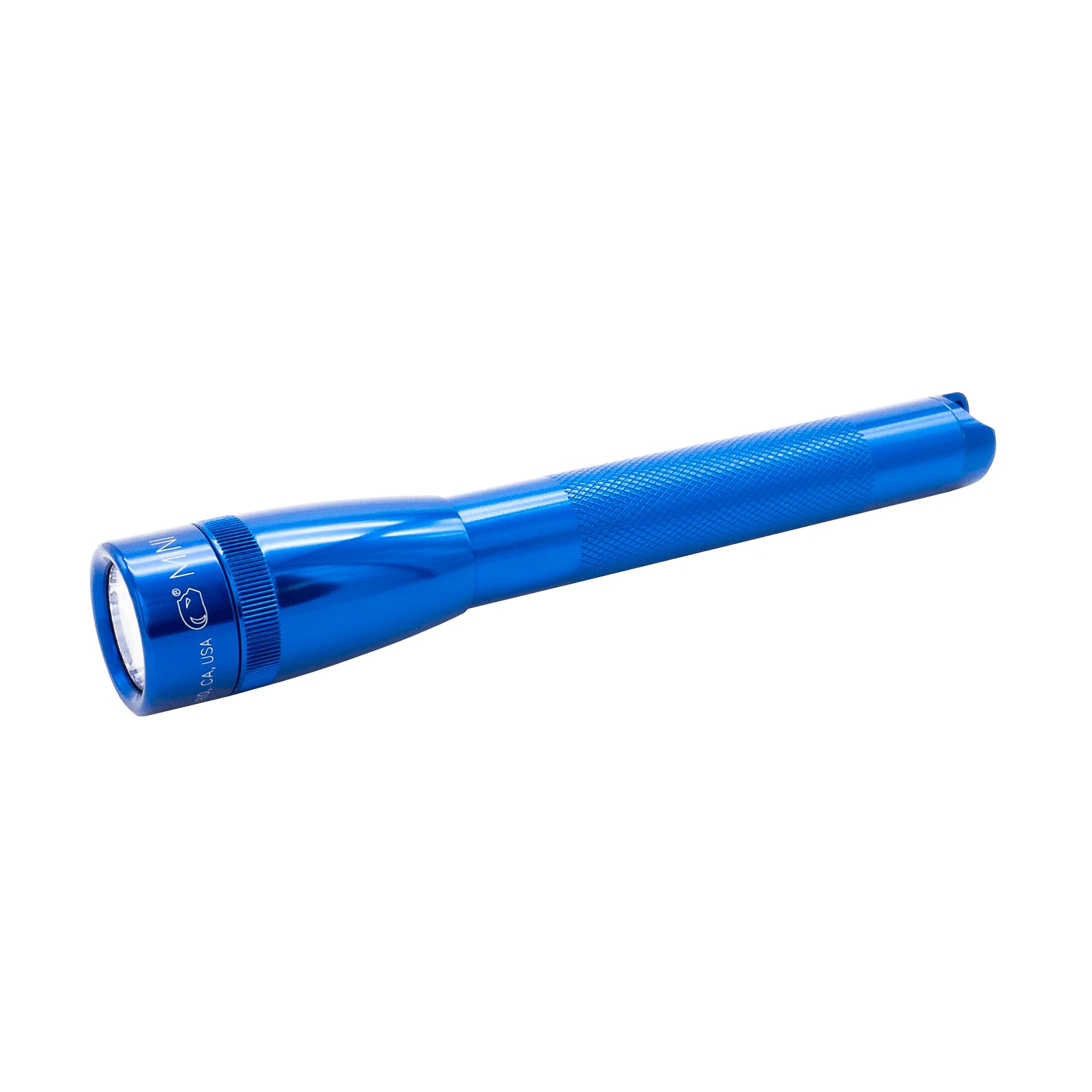 Maglite Mini Pro LED 2-Cell AA Flashlight, High Lumen, Water-Resistant, Adjustable Focus - Blue