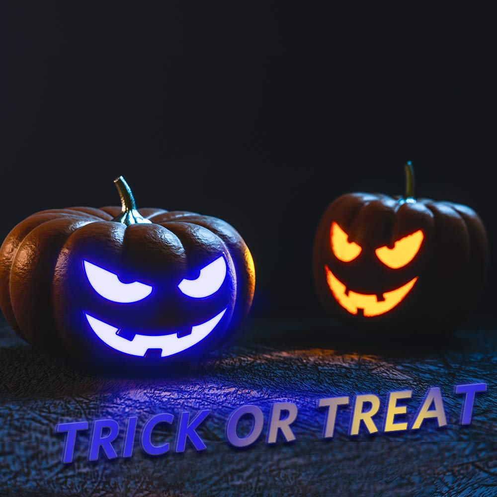 Texsens LED Blue Flame Effect Light Bulbs - 4 Modes Flickering Fire Flame with Upside-down Effect, Simulated Decorative Lights V