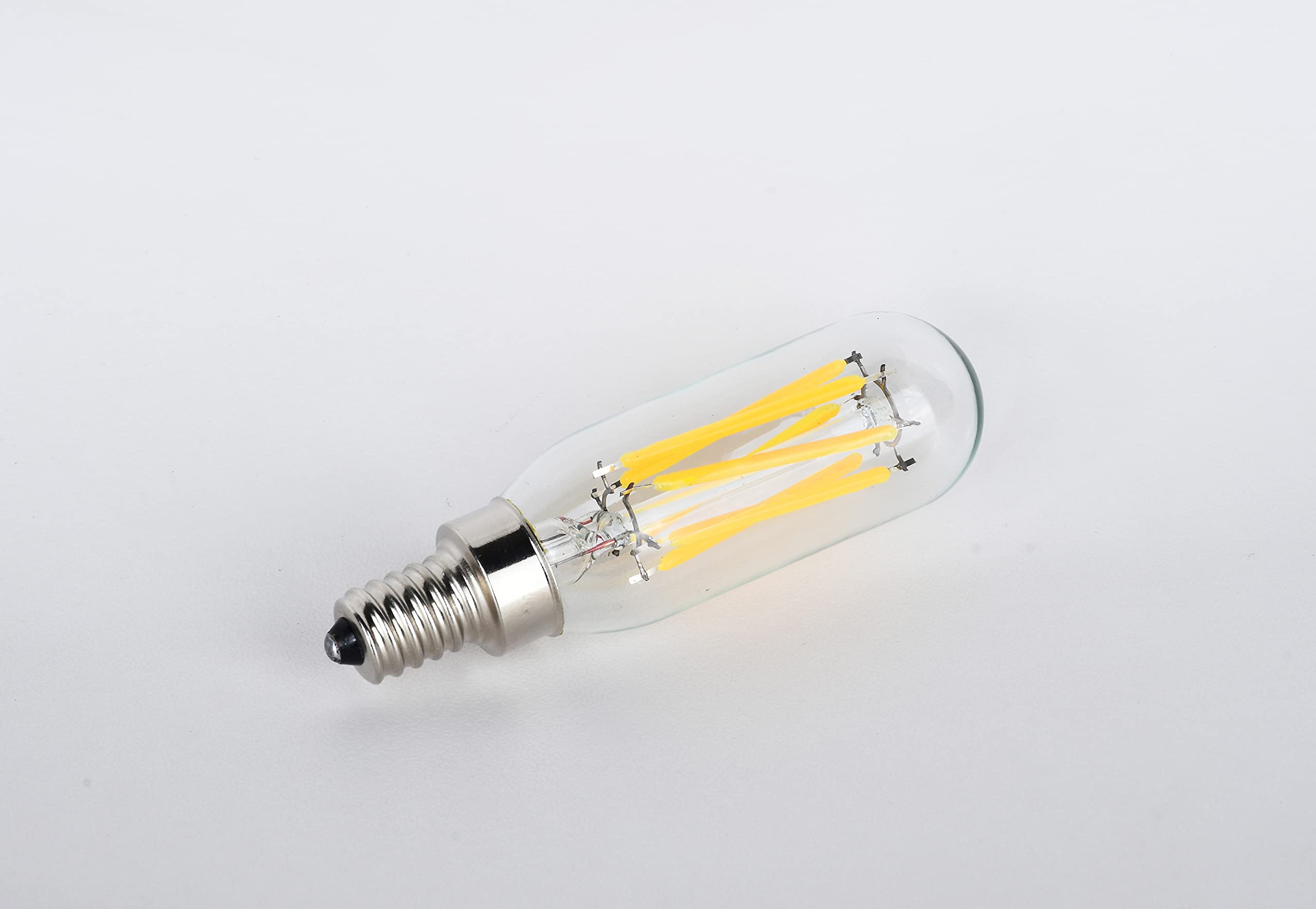 Raheem T8 LED Bulb, 10 Pack, Dimmable, 600 Lumens, 3000K Warm White, Clear Glass, E12 Base, 60W Equivalent
