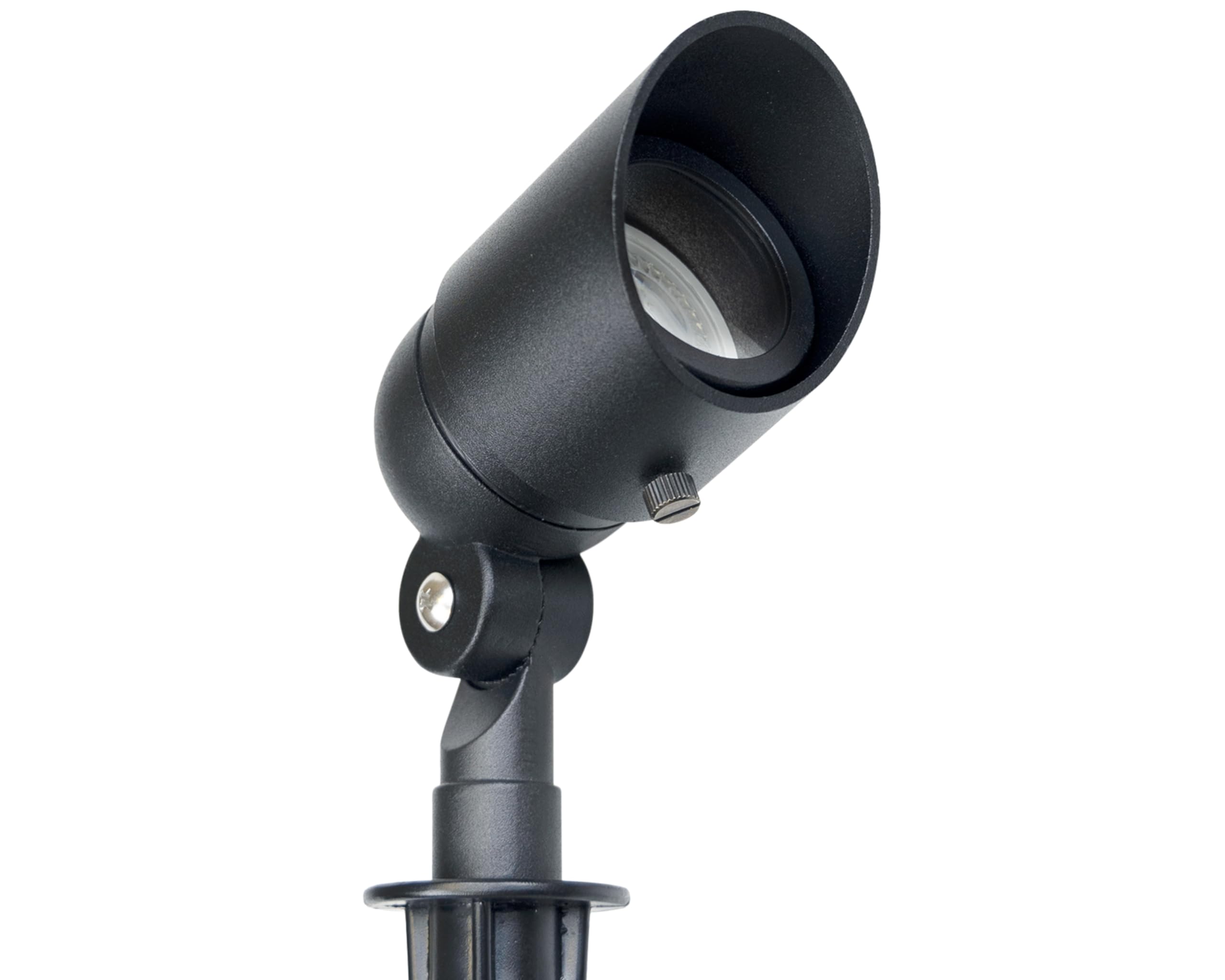 Lumina Lighting® 4W Landscape Lighting 12V Landscape Lights Low Voltage Landscape Spotlights Warm White Waterproof Outdoor Replaceable Led Bulb For Garden, Lawn, Porch, Patio And Yard (Black, 2-Pack)