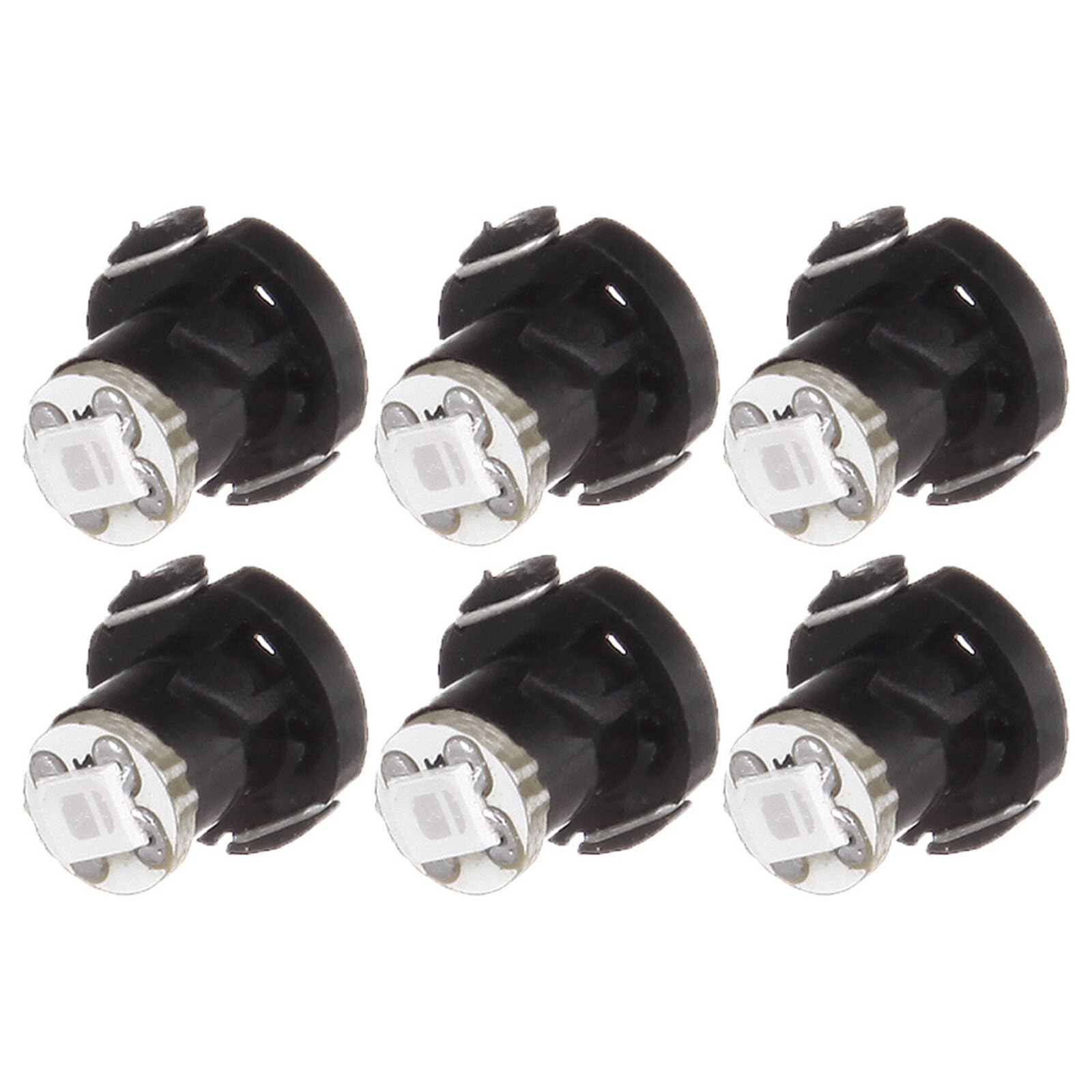 Cciyu 6 Pack T4/T4.2 Neo Wedge Bulb A/C Lights (Blue)